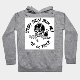 Speedy Pizza From Hell white Hoodie